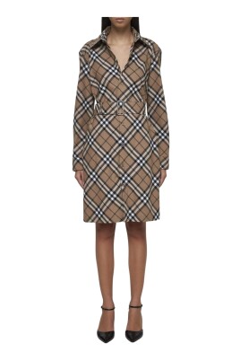 plaid-belted-dress-elegant-beige