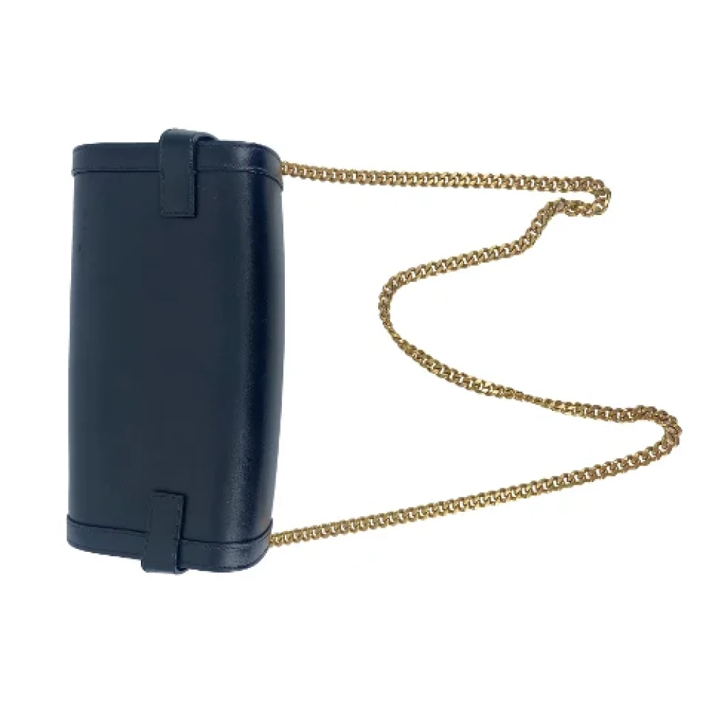 Balmain Pre-owned Leather shoulder-bags Black Dames