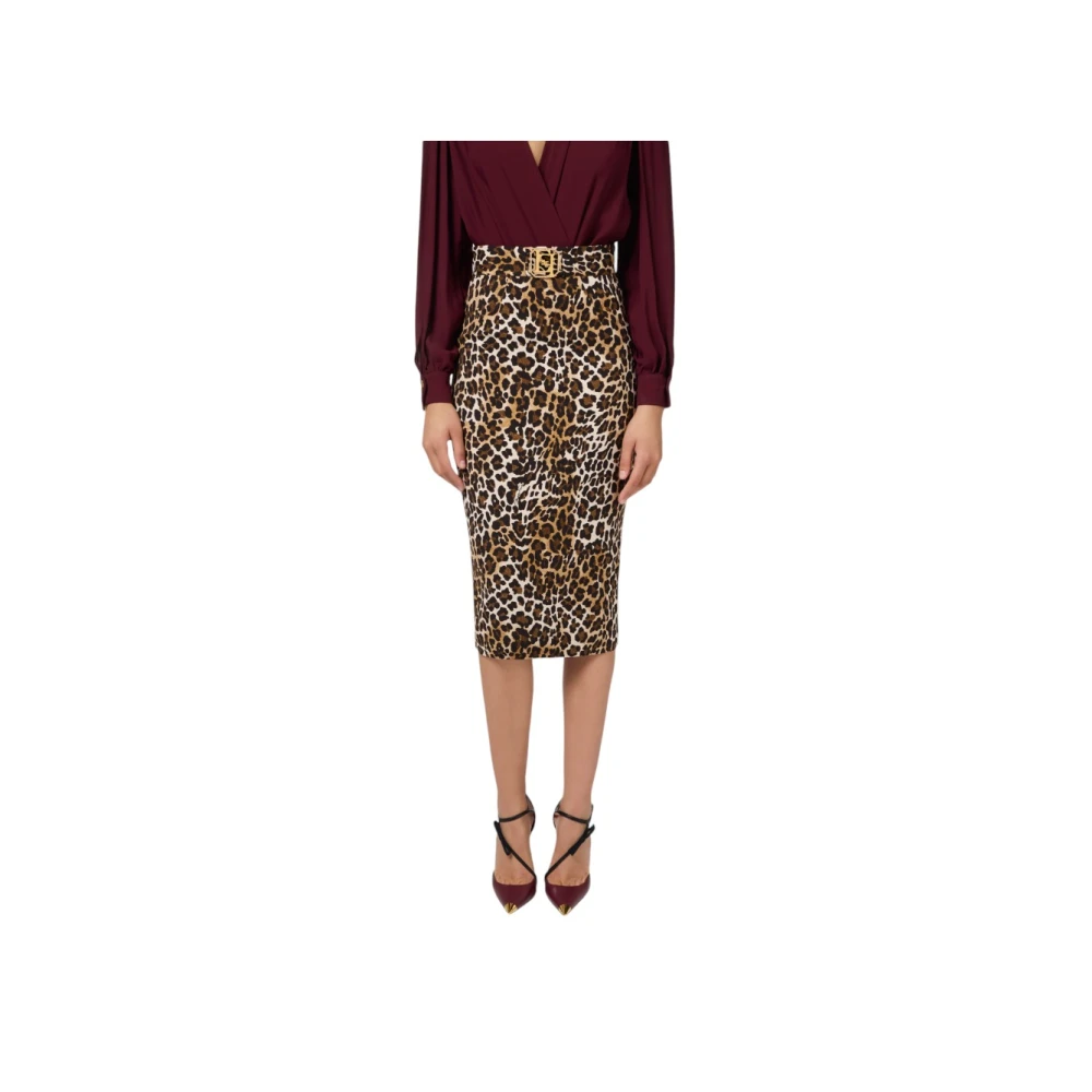 Elisabetta Franchi Stijlvolle Rok voor Vrouwen Multicolor Dames