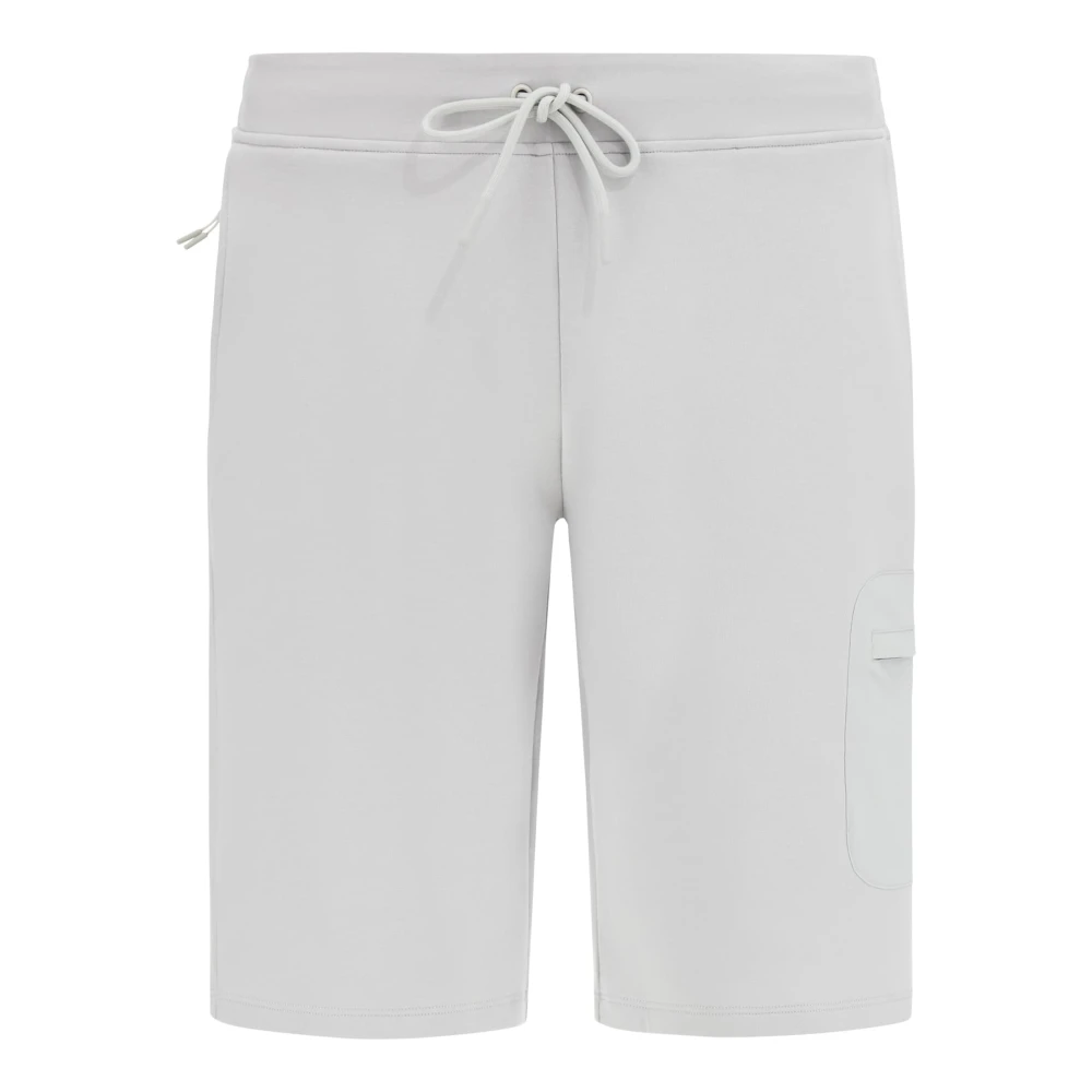 Boggi Milano Bermuda-shorts in lichte katoen-polyester mix White Heren