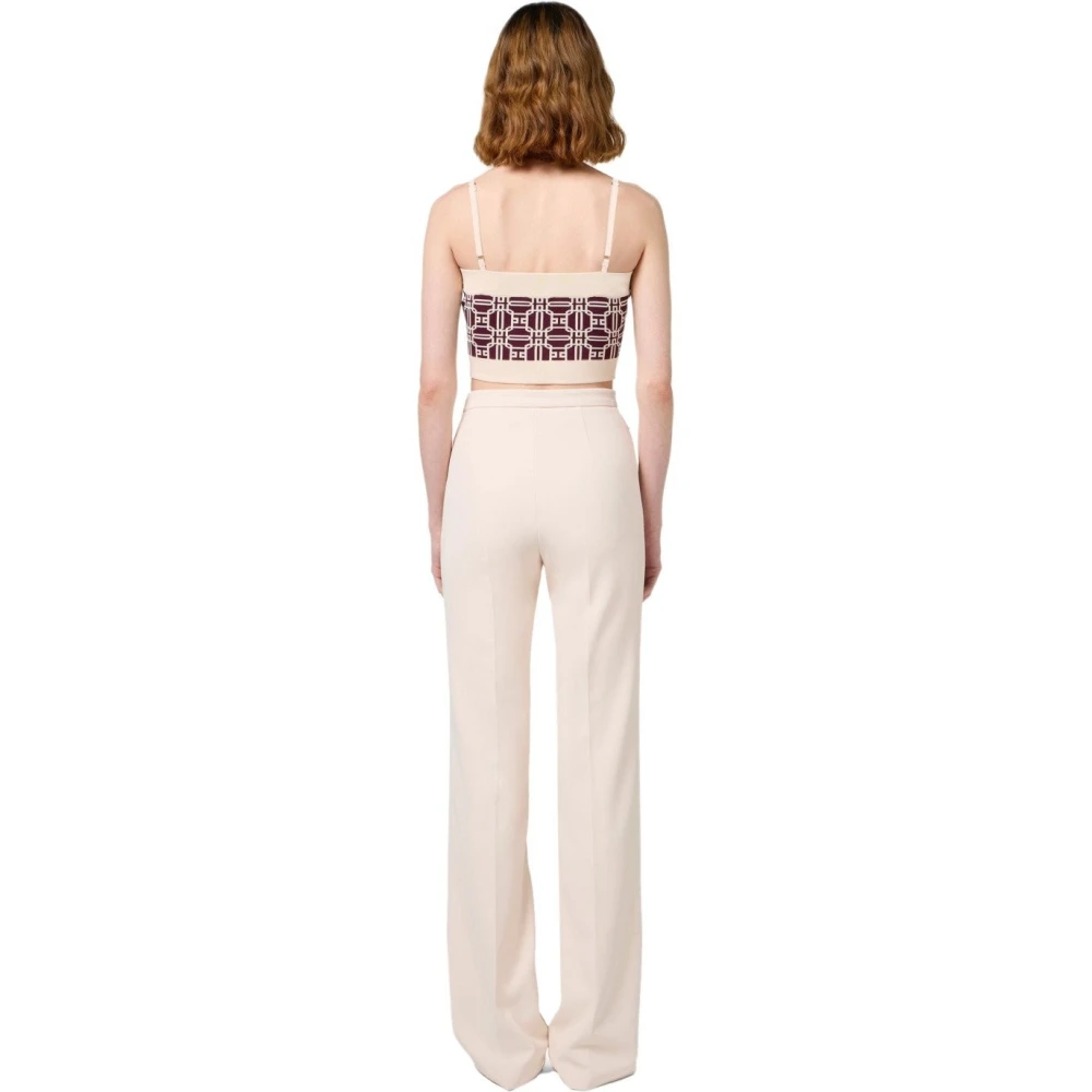 Elisabetta Franchi Boter Palazzo Broek White Dames