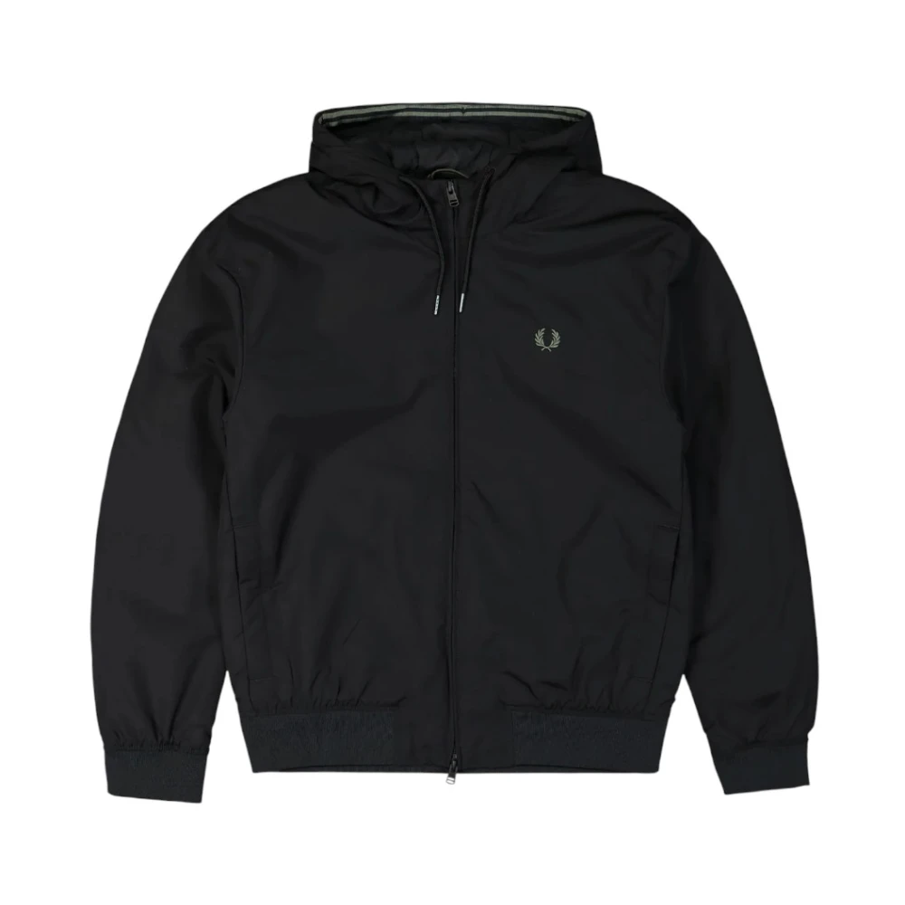 Fred Perry Stijlvolle Jas voor Mannen Black Heren