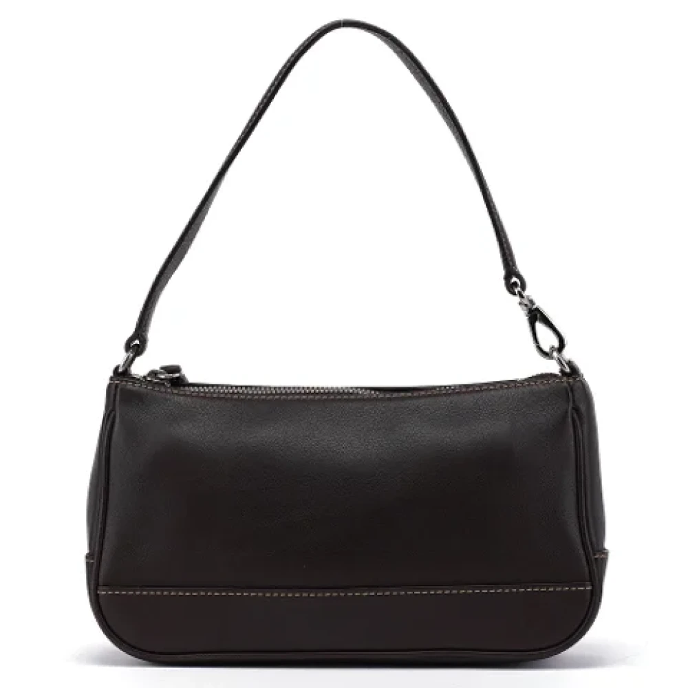 Coach Pre-owned Leather handbags Brown Dames