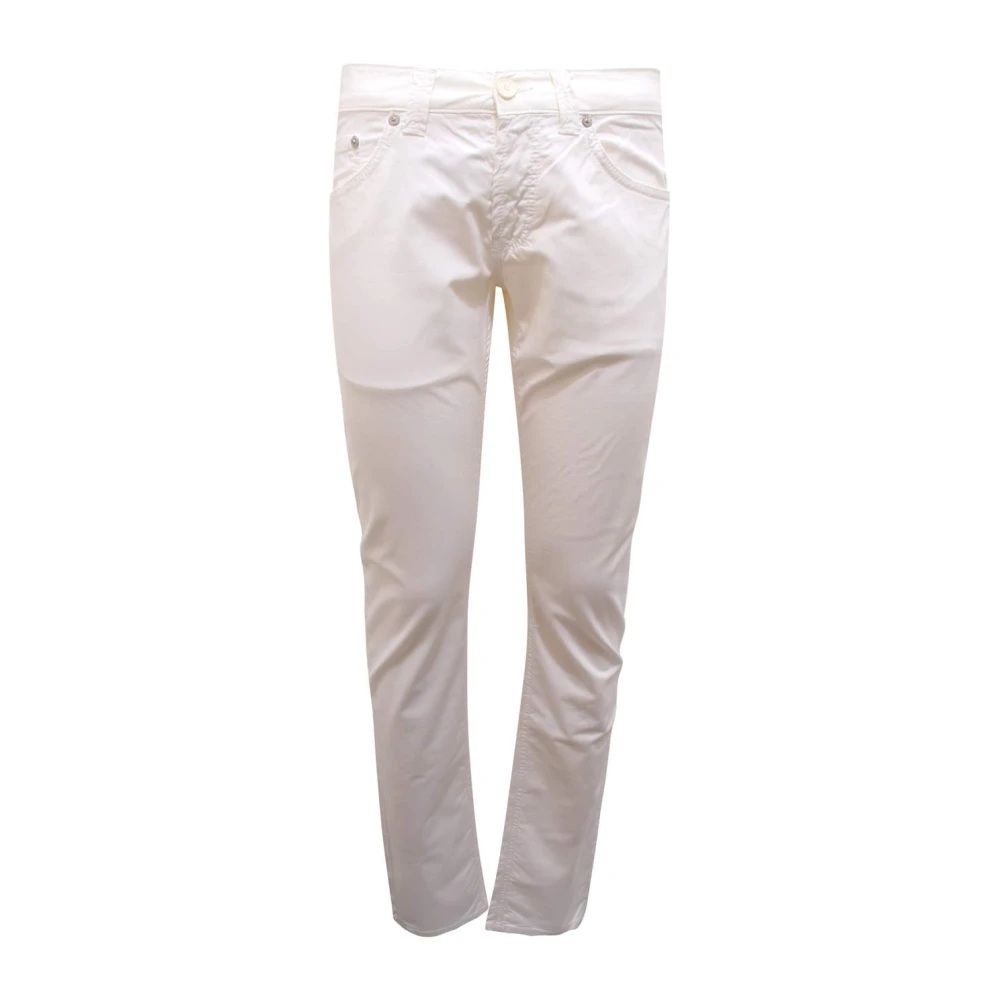 Dondup Men's White Stylish Chinos - Chinos - W30 - Trousers