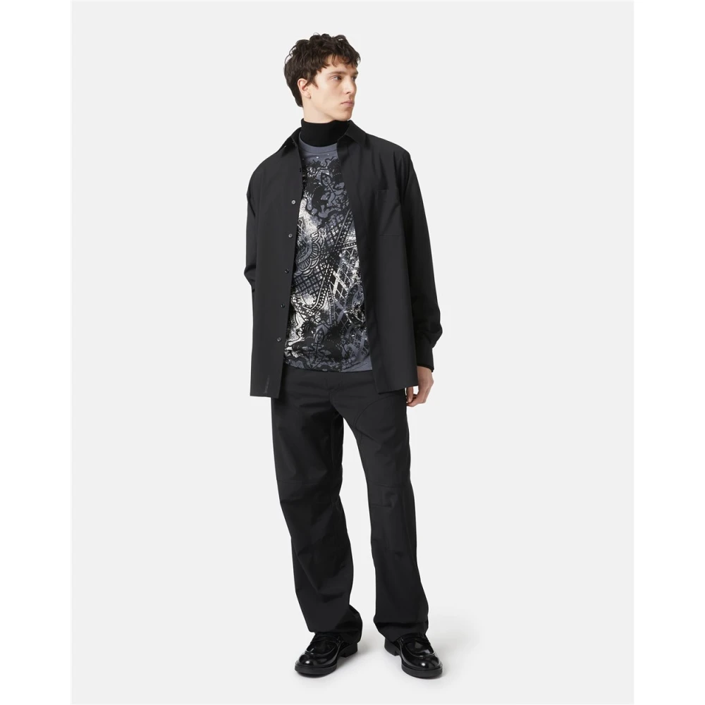 Iceberg T-shirt met allover Discharged Cards Gray Heren