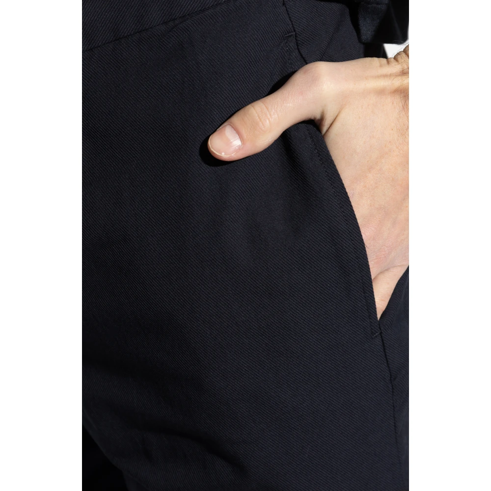 Emporio Armani Geplooide broek Blue Heren