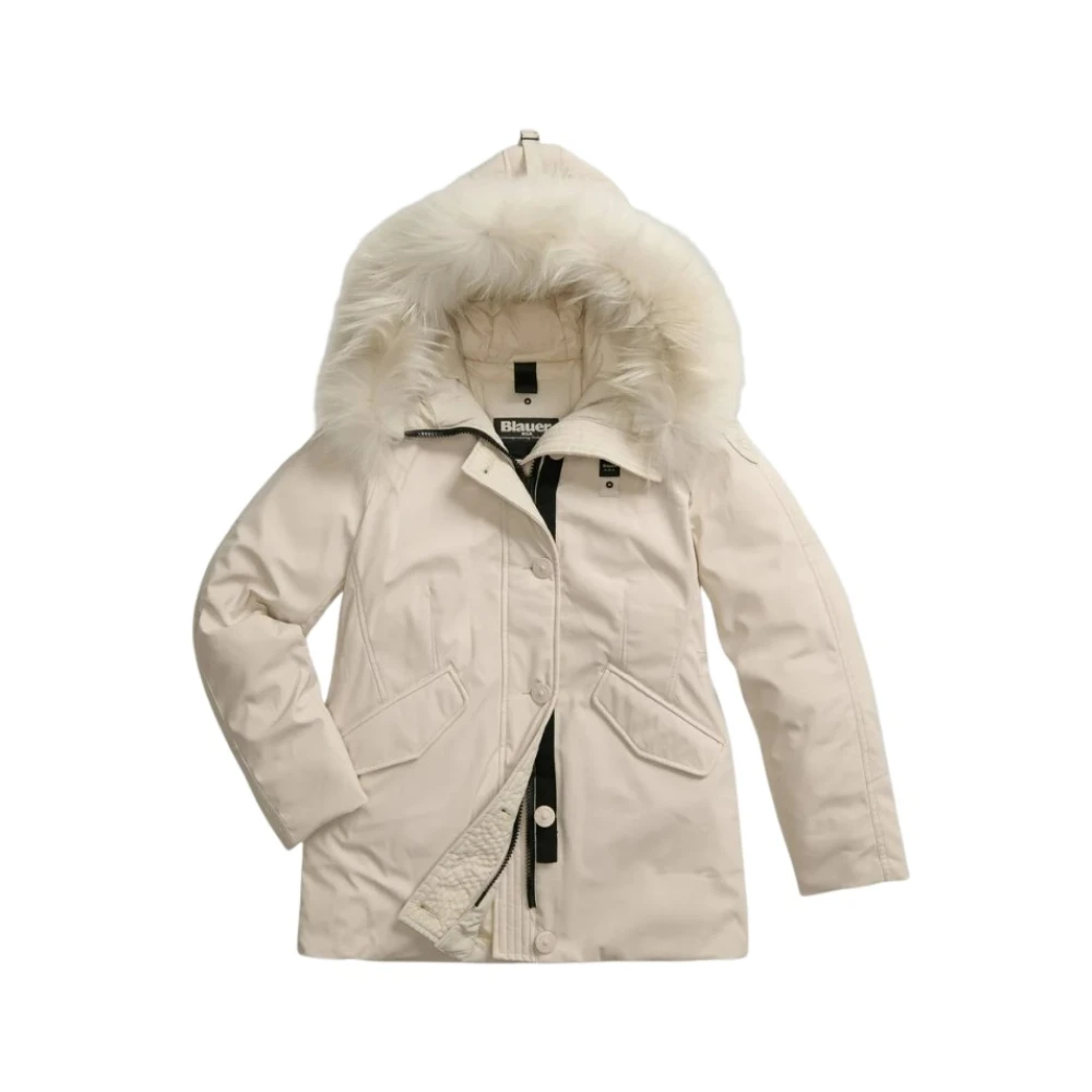 Blauer Women's Gray Winter Jackets, S, Padded Parka Irma