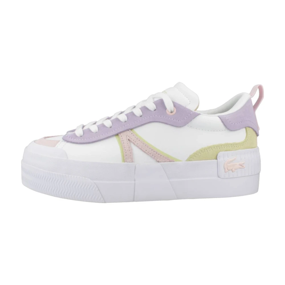 Lacoste Platform Leren Sneakers Dames Schoenen Wit
