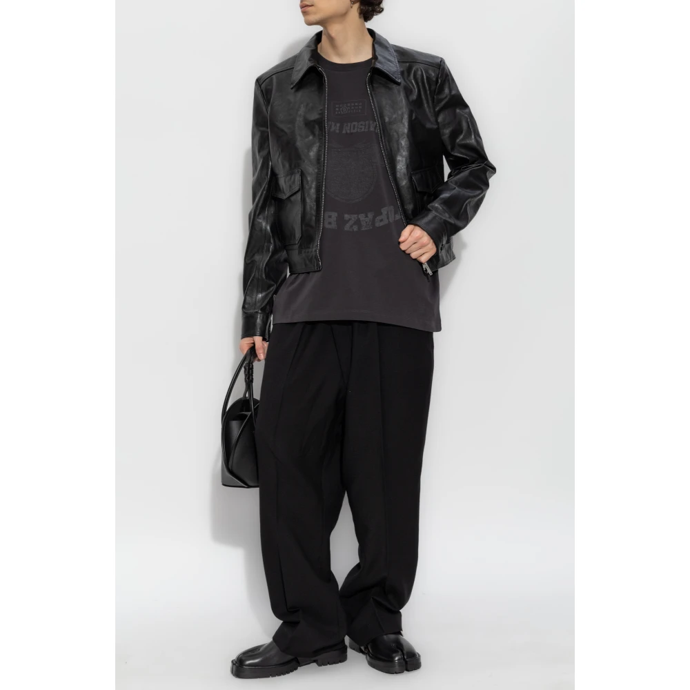 MM6 Maison Margiela Leren Jack Black Heren