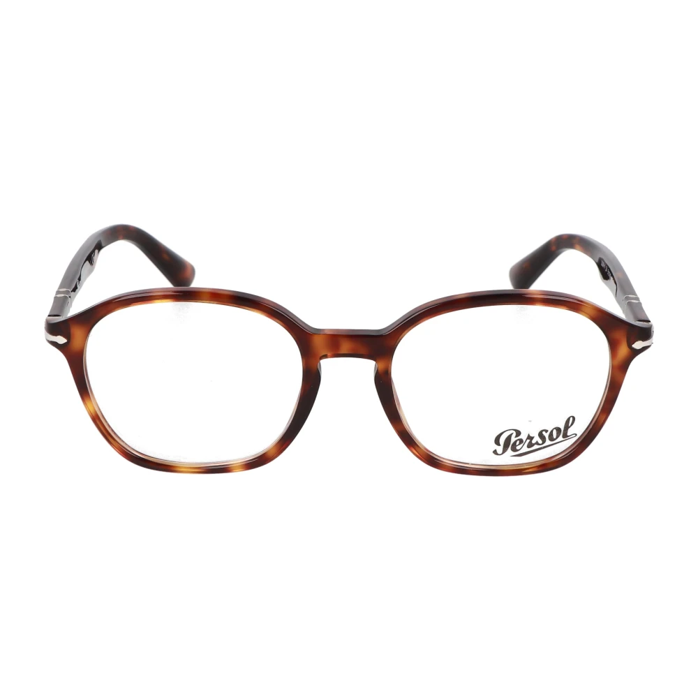 Persol Fyrkantiga Ramglasögon Brown, Unisex