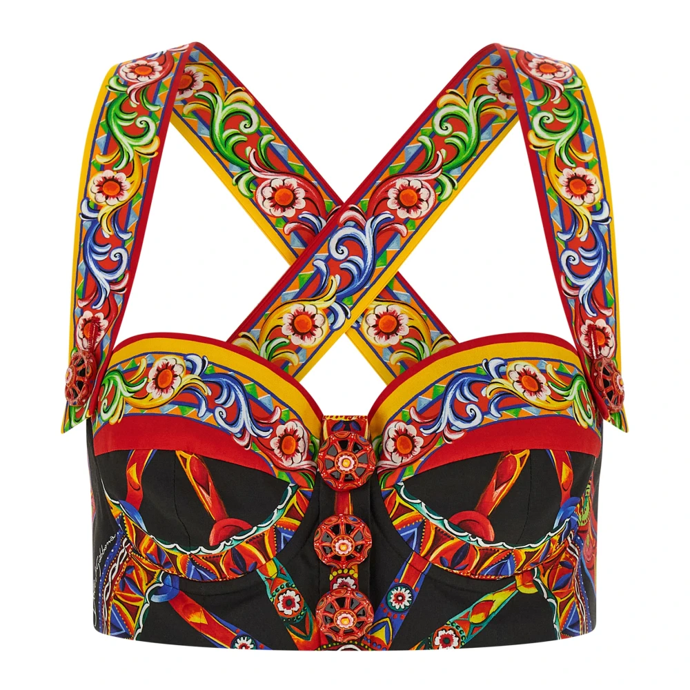 Dolce & Gabbana Tops - Female - Sleeveless Tops - Multicolor - S - Tops