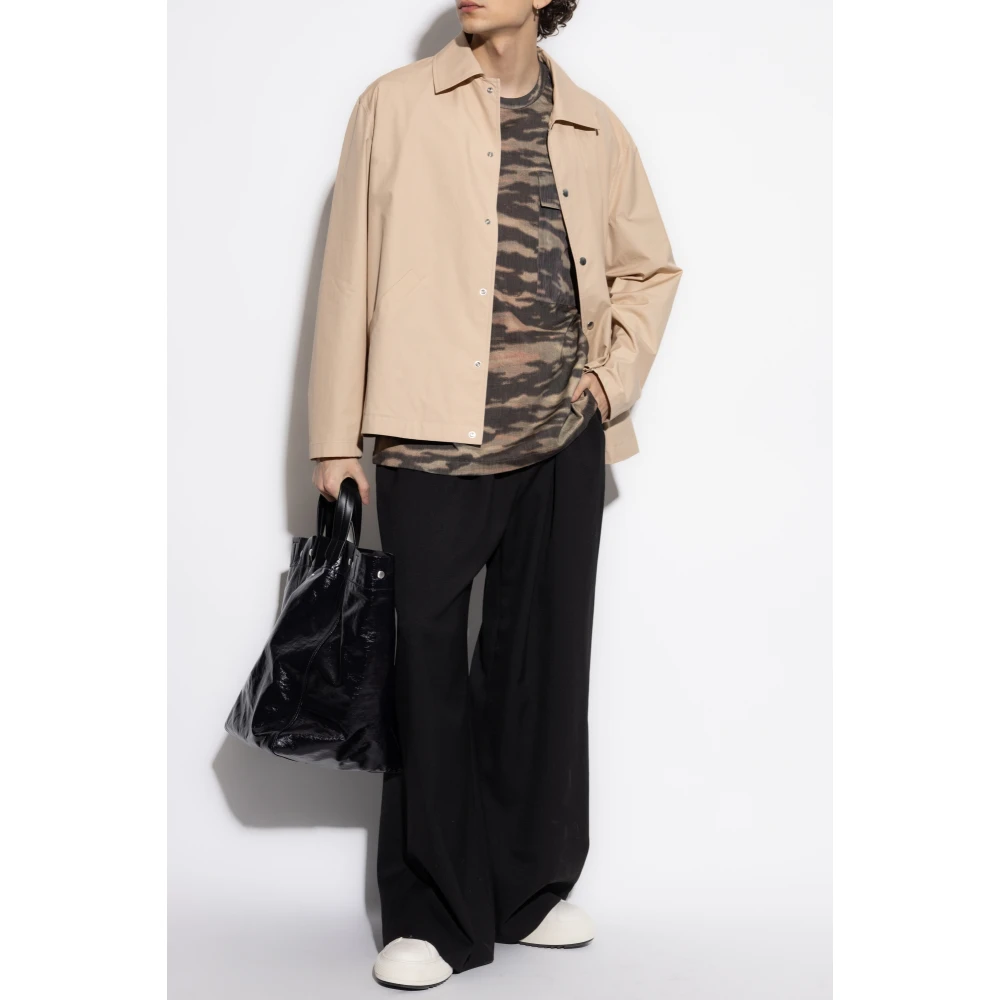 Jil Sander Oversized T-shirt Brown Heren