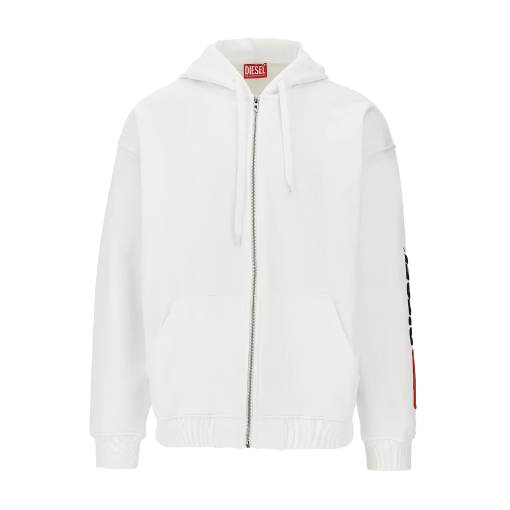 Diesel Herren Weiß Sweatshirts & Hoodies, Lgröße: