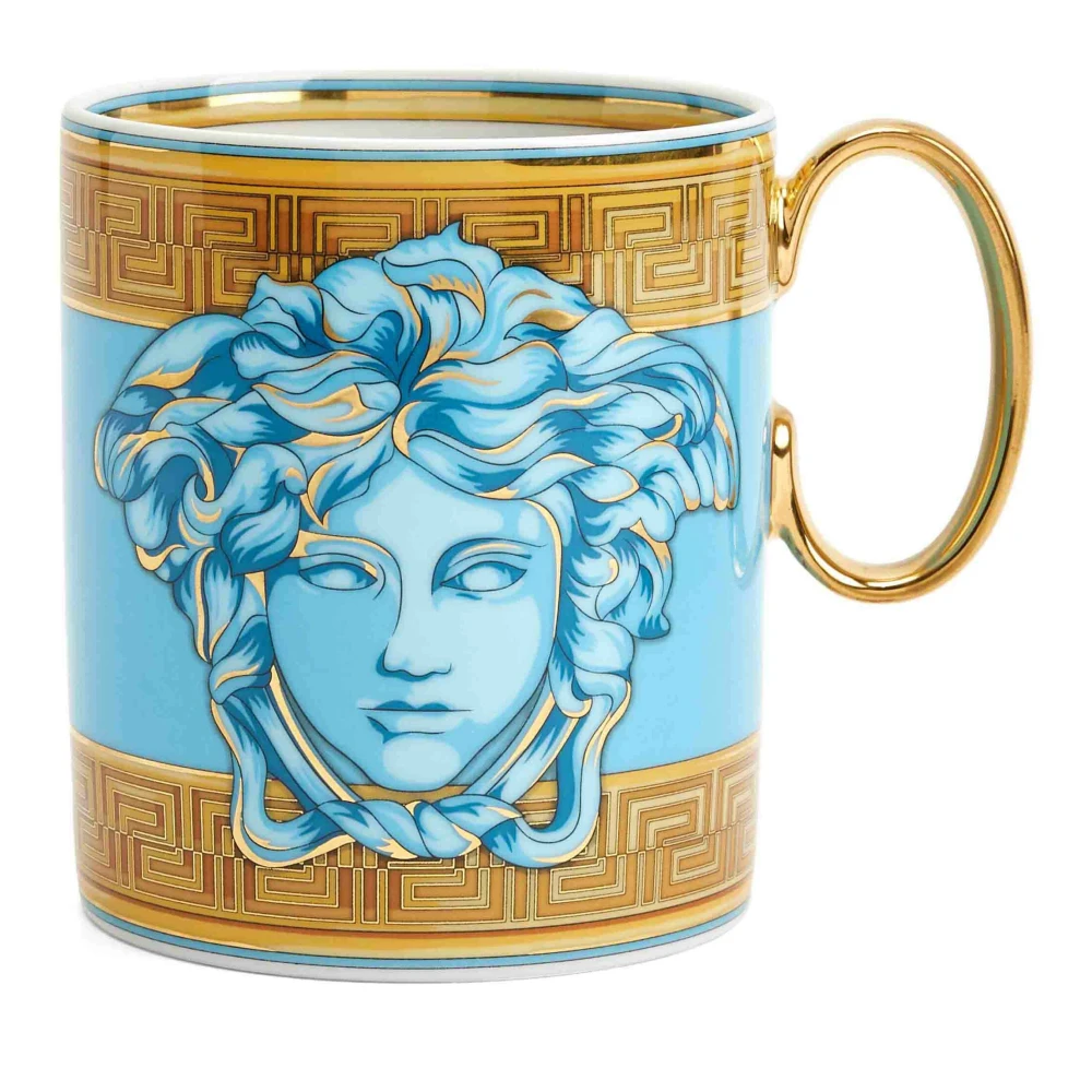 Versace Blauw glas met handvat Blue Unisex