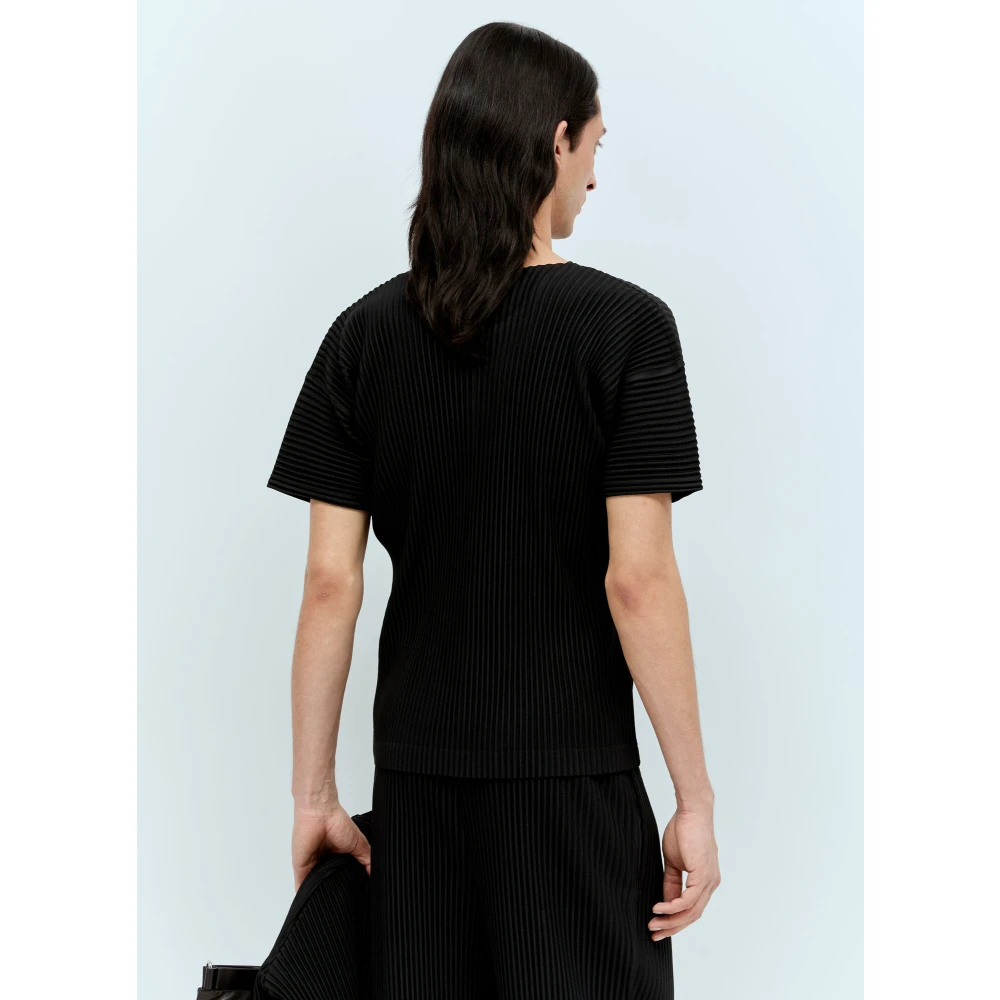 Issey Miyake T-Shirts Black Heren