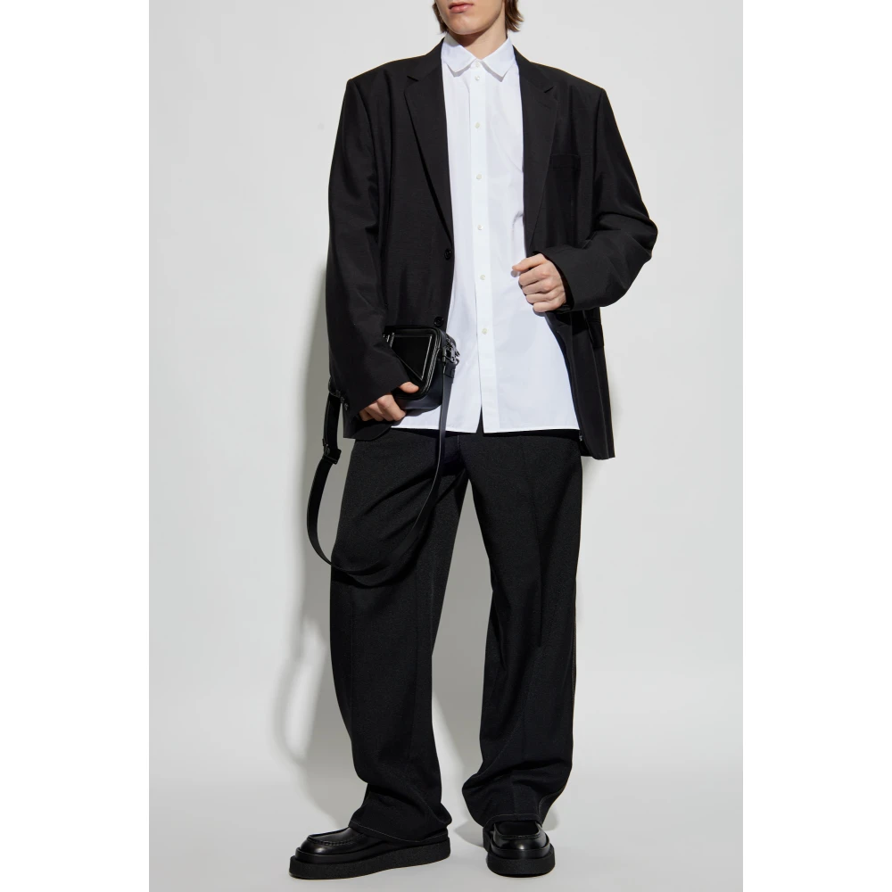 Jil Sander Shirt met logo White Heren