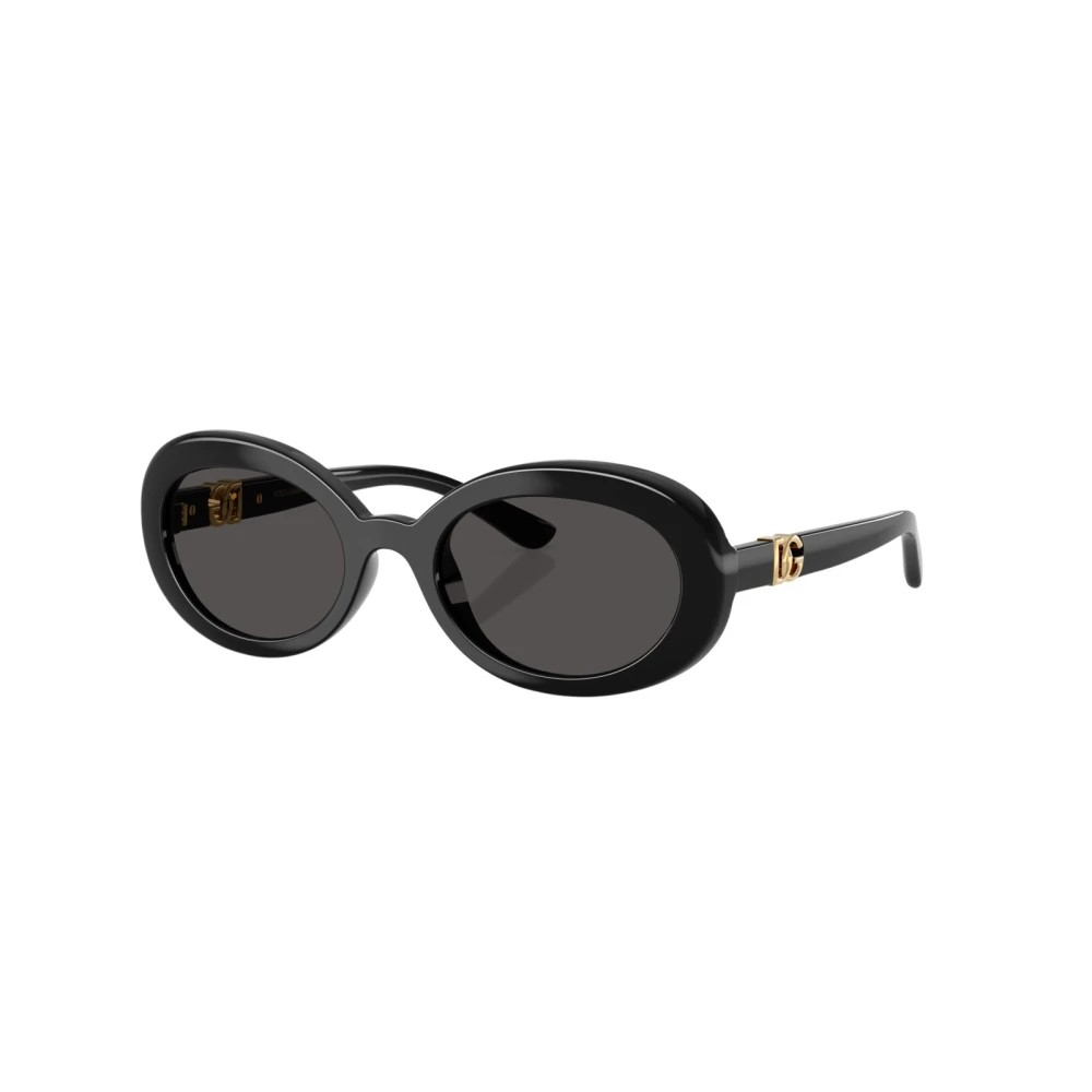 Dolce & Gabbana Black Sunglasses, Unisex, 49 Mm, Oval Sunglasses
