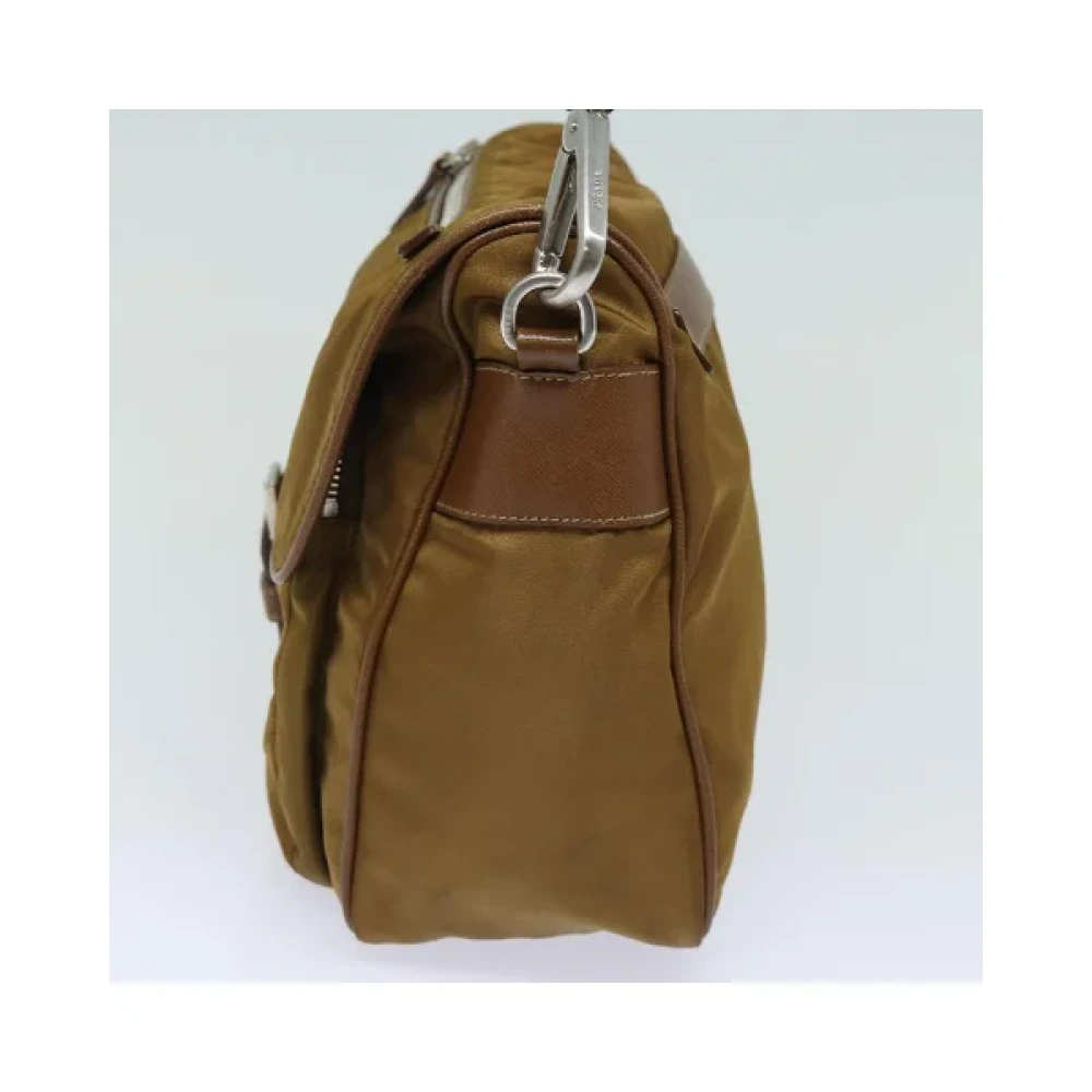 Prada Vintage Pre-owned Nylon prada-bags Brown Dames