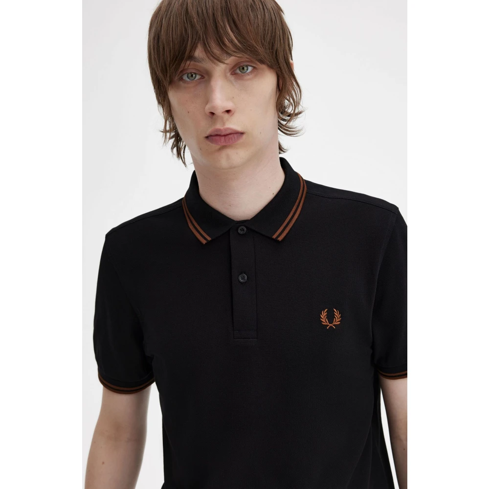 Fred Perry Polo Shirts Black Heren