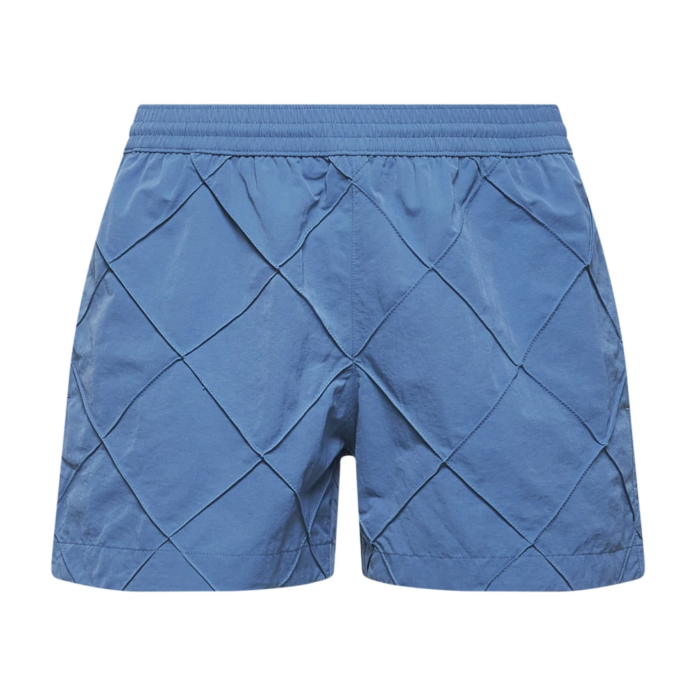 Bottega Veneta Mesh-gevoerde Intreccio Nylon Zee Kleding Blue Heren