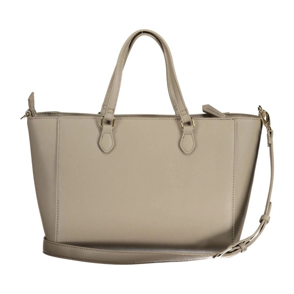 Valentino by Mario Valentino Beige Schoudertas met Contrastdetails Beige Dames