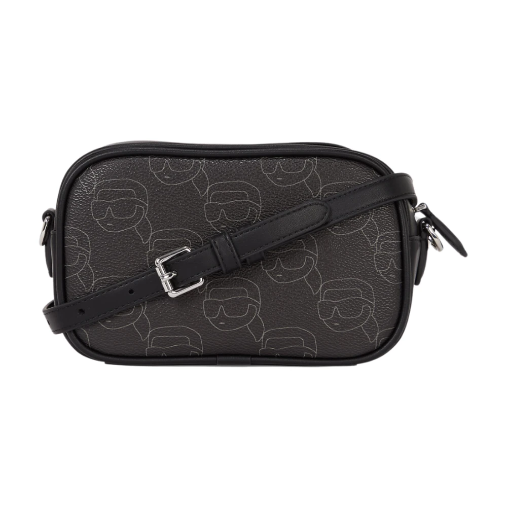 Karl Lagerfeld Tassen icoon mono cc cameratas a1w30135 nft aop Black Dames