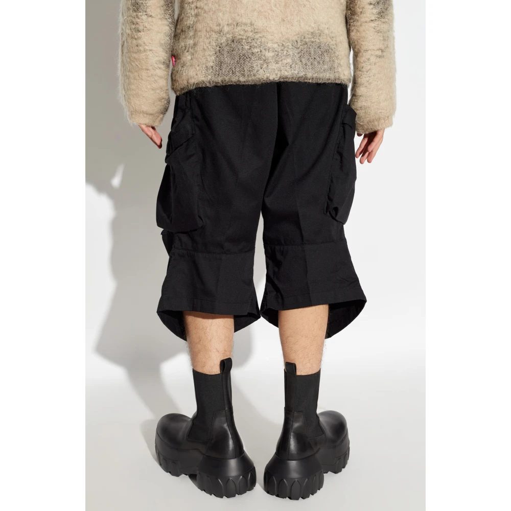 Diesel Shorts met zakken P-Arne-Short-A Black Heren
