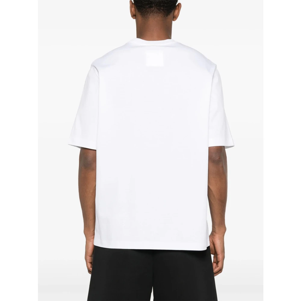 Lanvin Geborduurd Loop T-Shirt White Heren