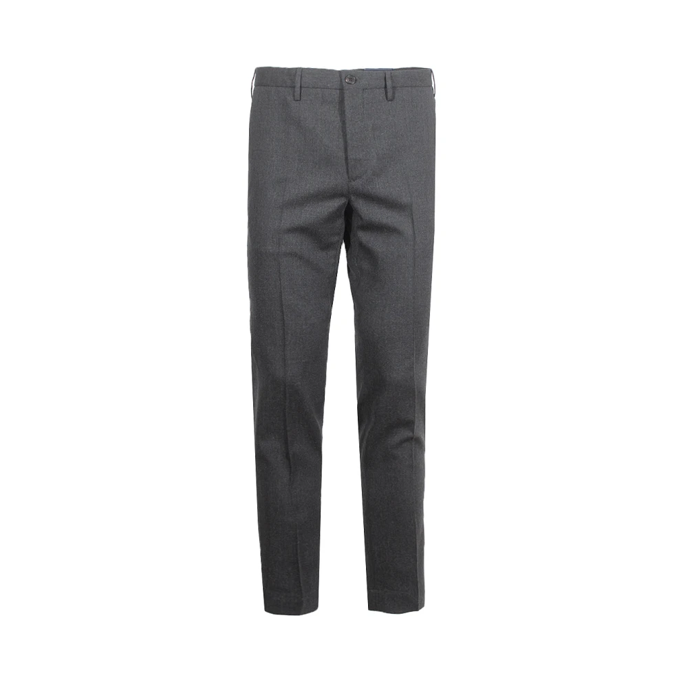 Incotex Grijze Wollen Broek Gray Heren