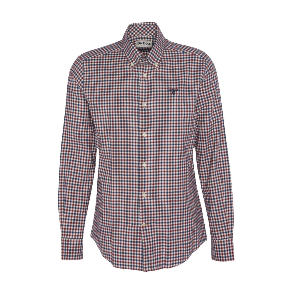 Barbour Heren Heavy Twill Button Down Overhemd Brown Heren