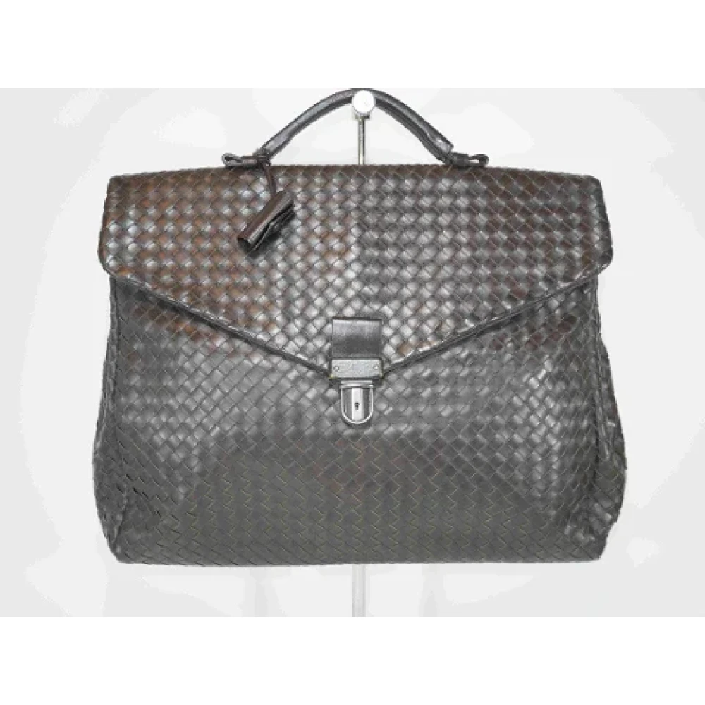 Bottega Veneta Vintage Pre-owned Leather briefcases Brown Dames