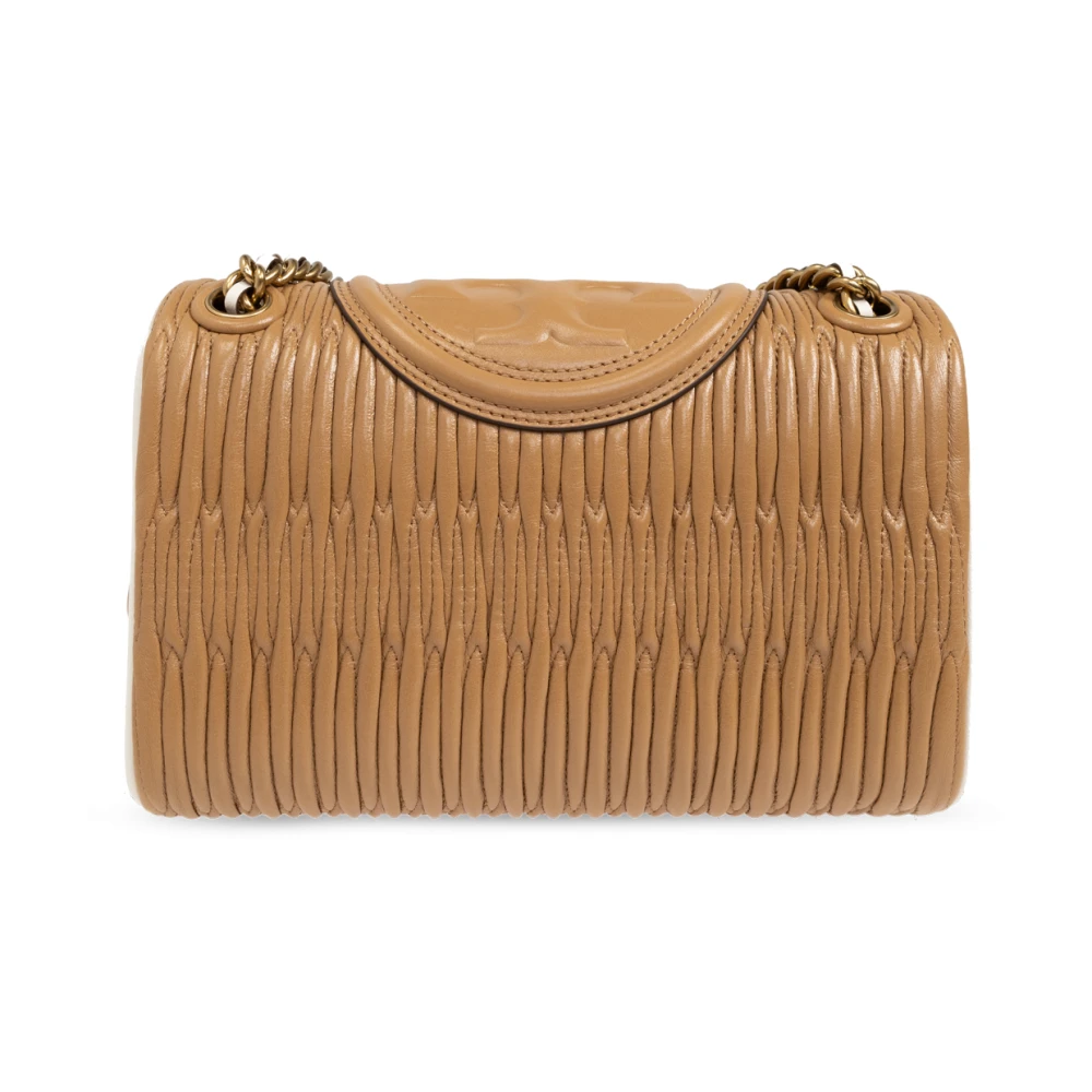TORY BURCH Schoudertas 'Fleming Soft' Beige Dames