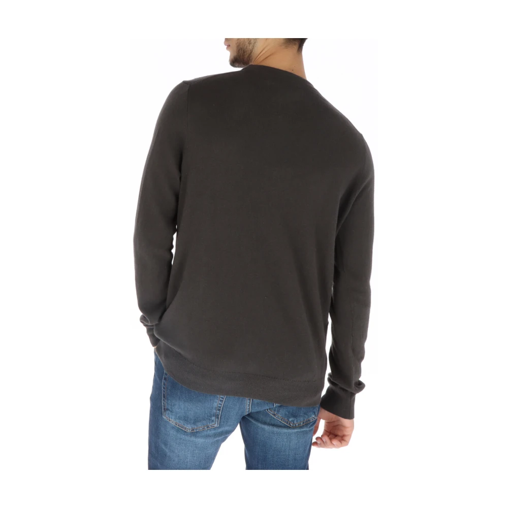 Lyle & Scott Grijze Gebreide Ronde Hals Trui Gray Heren