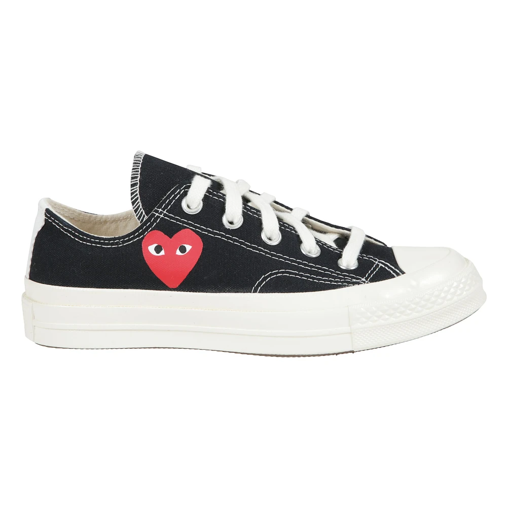 Comme des Garçons Chuck Taylor ’70 Small Heart Low Heren Schoenen Zwart