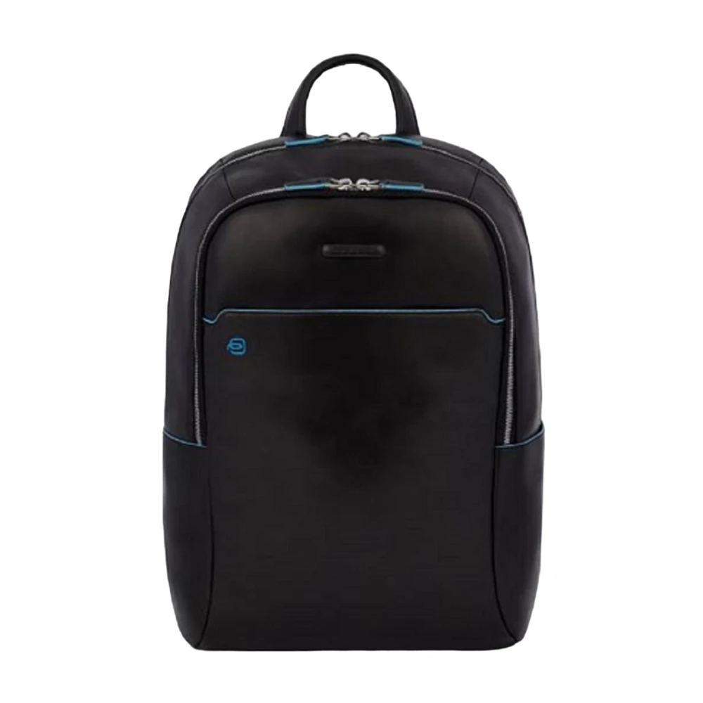 Piquadro Men's Black Large Laptop Backpack 15.6