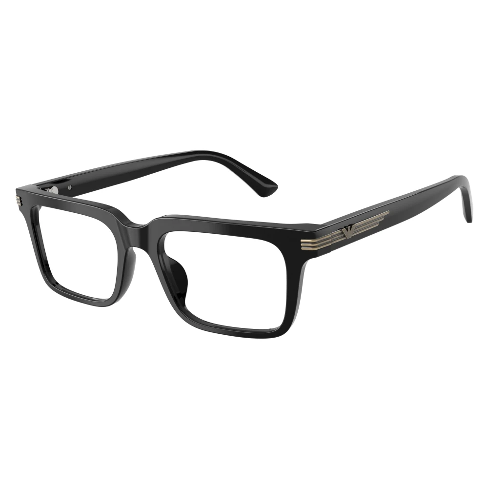 Emporio Armani Men's Shiny Black Square Acetate Eyeglasses Online - Full Rim - Ea3293u - Image 3