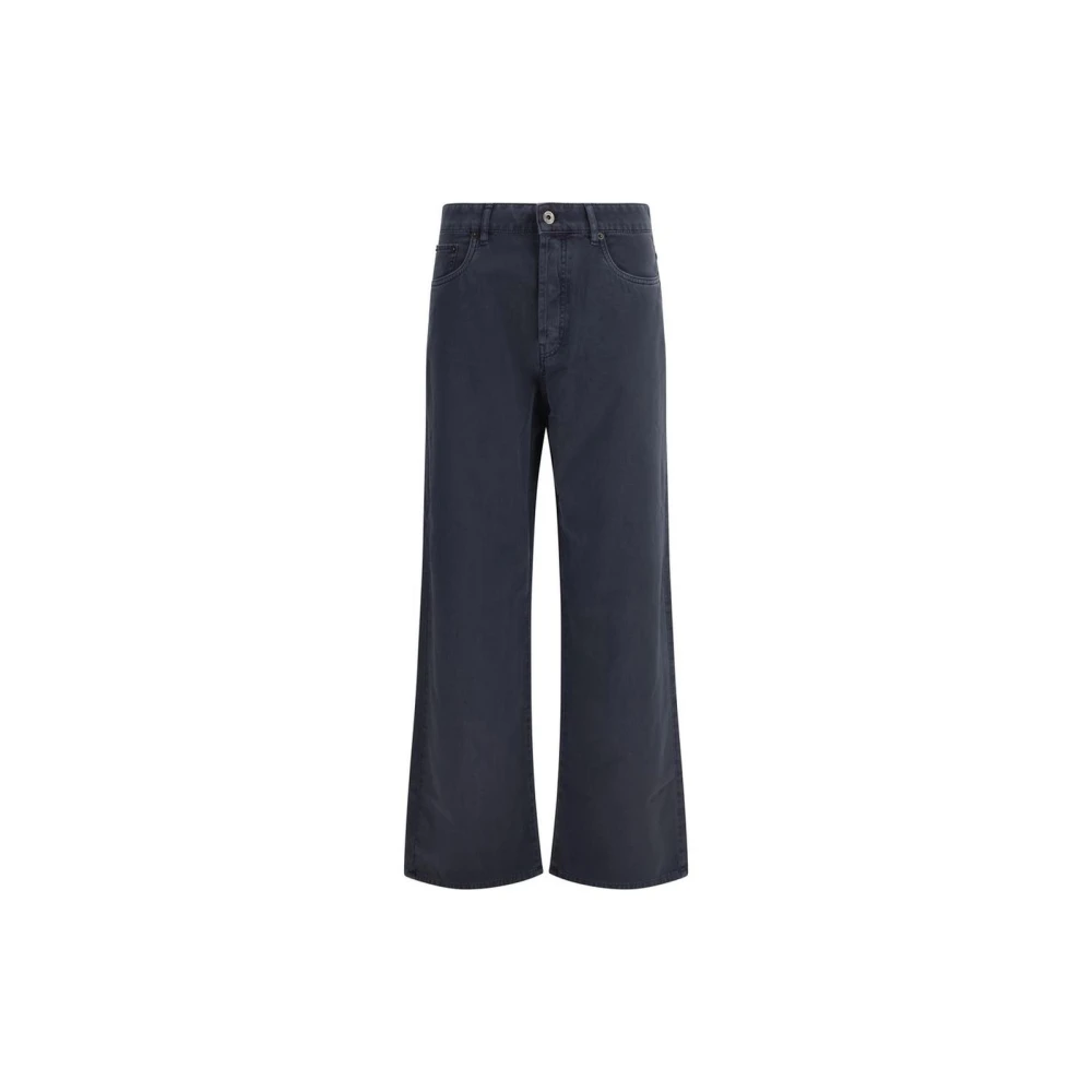 Miu Miu Women's Blue Cotton Flared Jeans