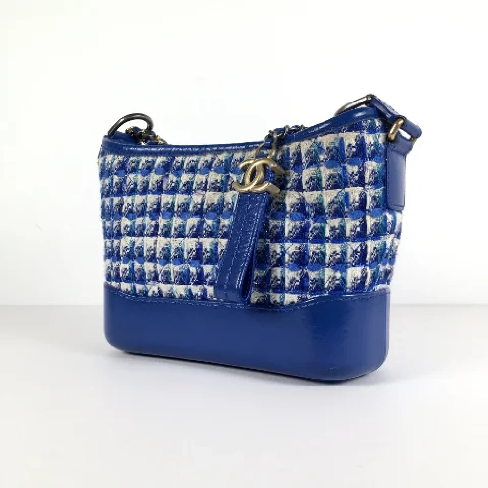Chanel Vintage Pre-owned Leather chanel-bags Blue Dames