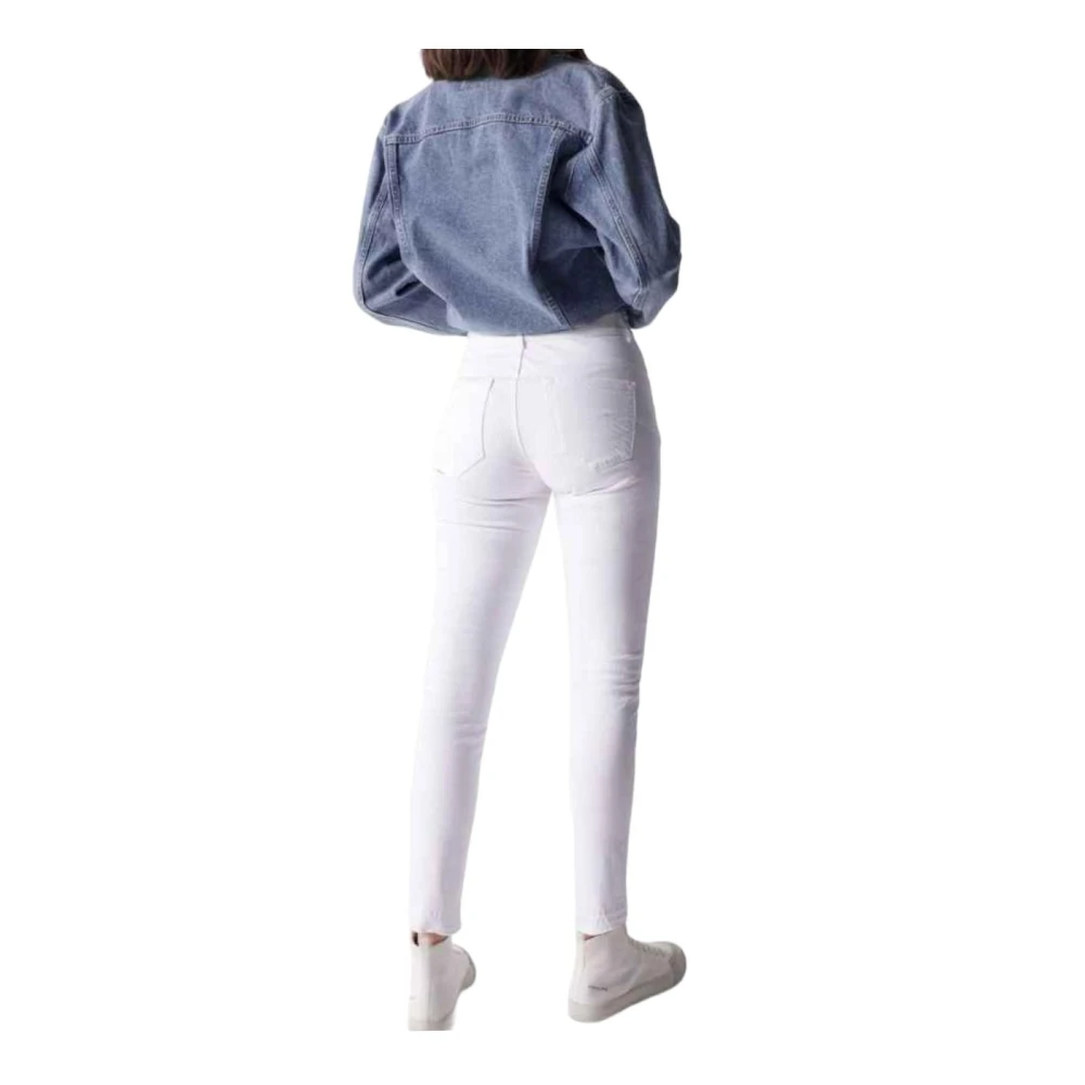 Salsa Moderne witte denim broek White Dames