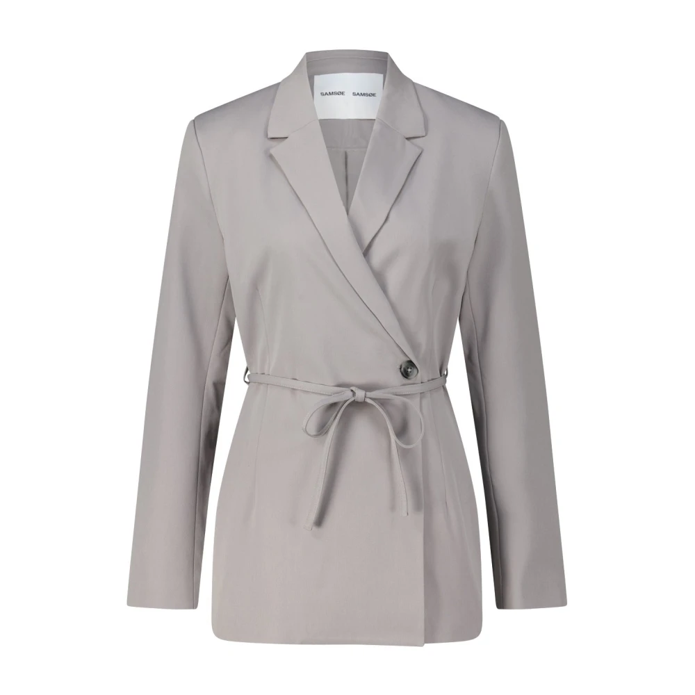Samsøe Asymmetrische Blazer Salot Gray Dames