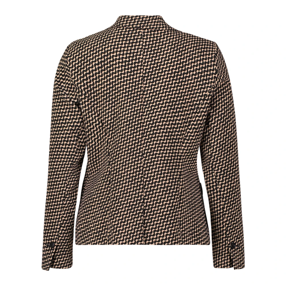 Betty Barclay Grafische Blazer met Elegante Reverskraag Brown Dames