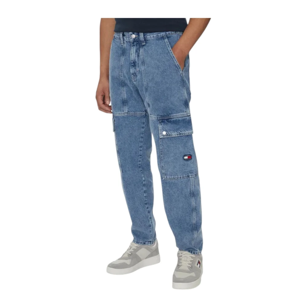 Tommy Jeans Cargo Jeans Relaxte Pasvorm Utility Stijl Blue Heren