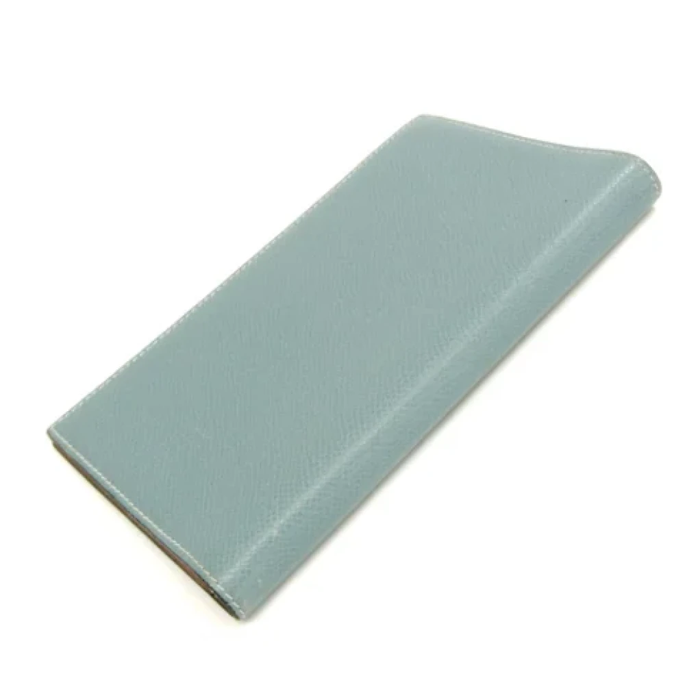 Hermès Vintage Pre-owned Leather home-office Blue Dames