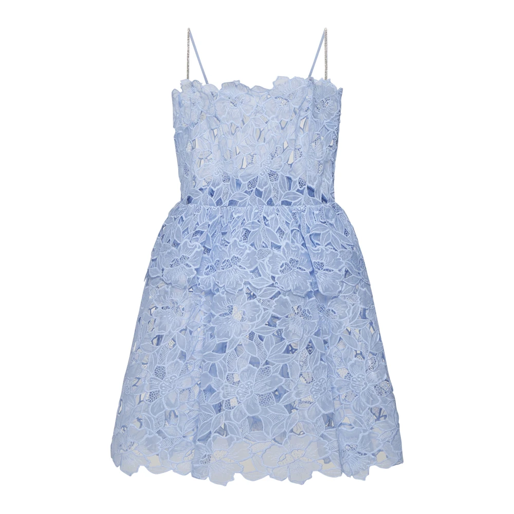 Self Portrait Korte Jurk Blue Dames