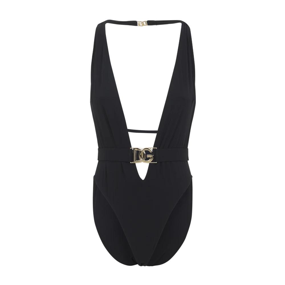 Dolce & Gabbana Women's Black One Piece - Swimsuits - L - Swimwear