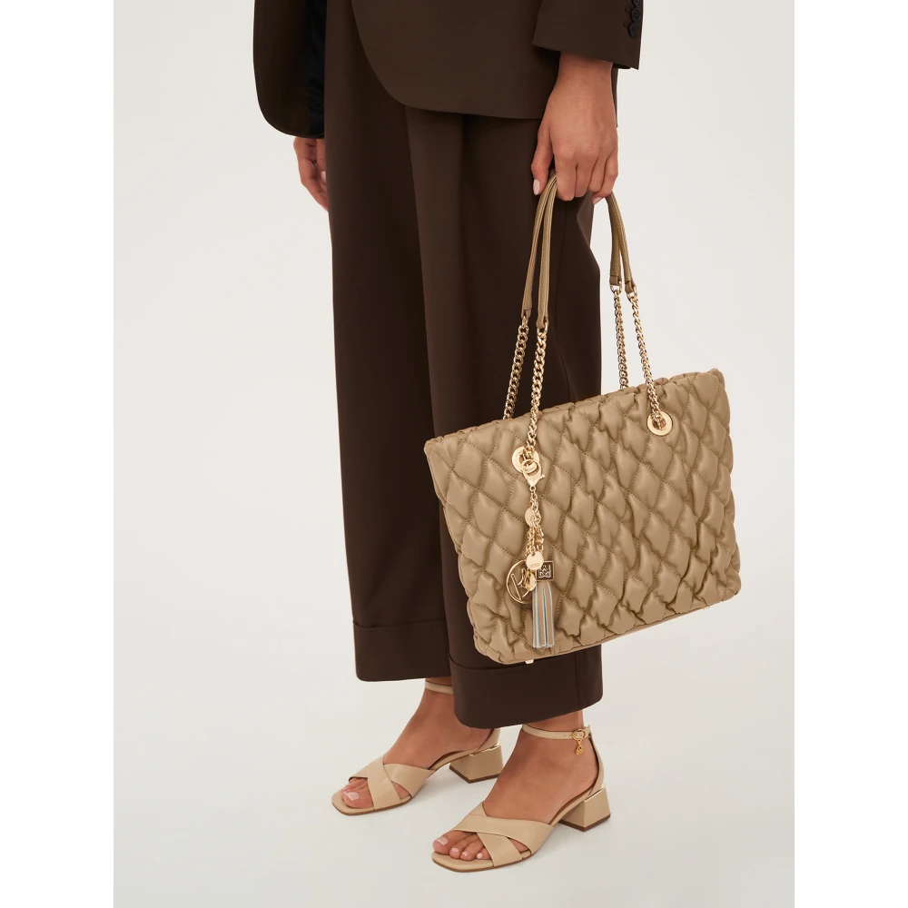 Kazar Zachte gevoerde tas met een afneembare hanger Beige Dames