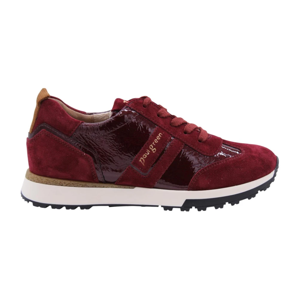 Paul Stijlvolle Sneaker met Poespas Details Dames Schoenen Rood
