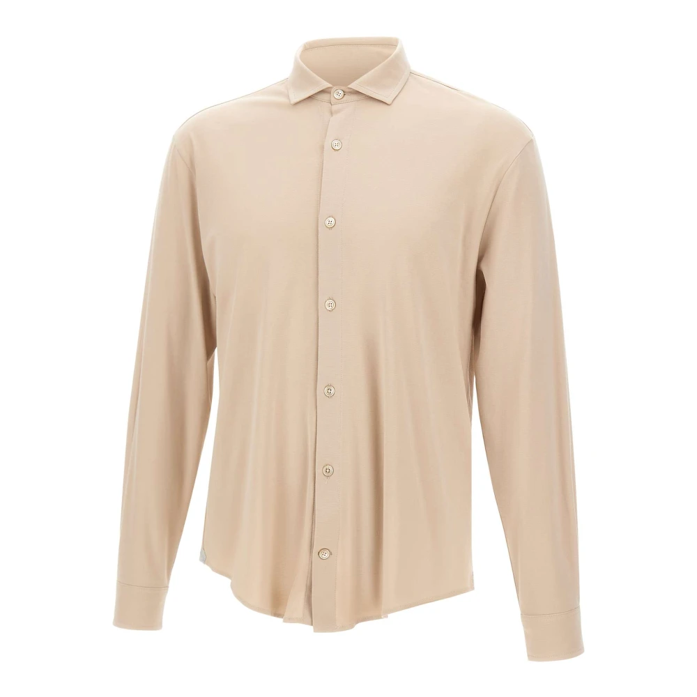 Eleventy Men's Beige Casual Shirts, Xl, Shirts
