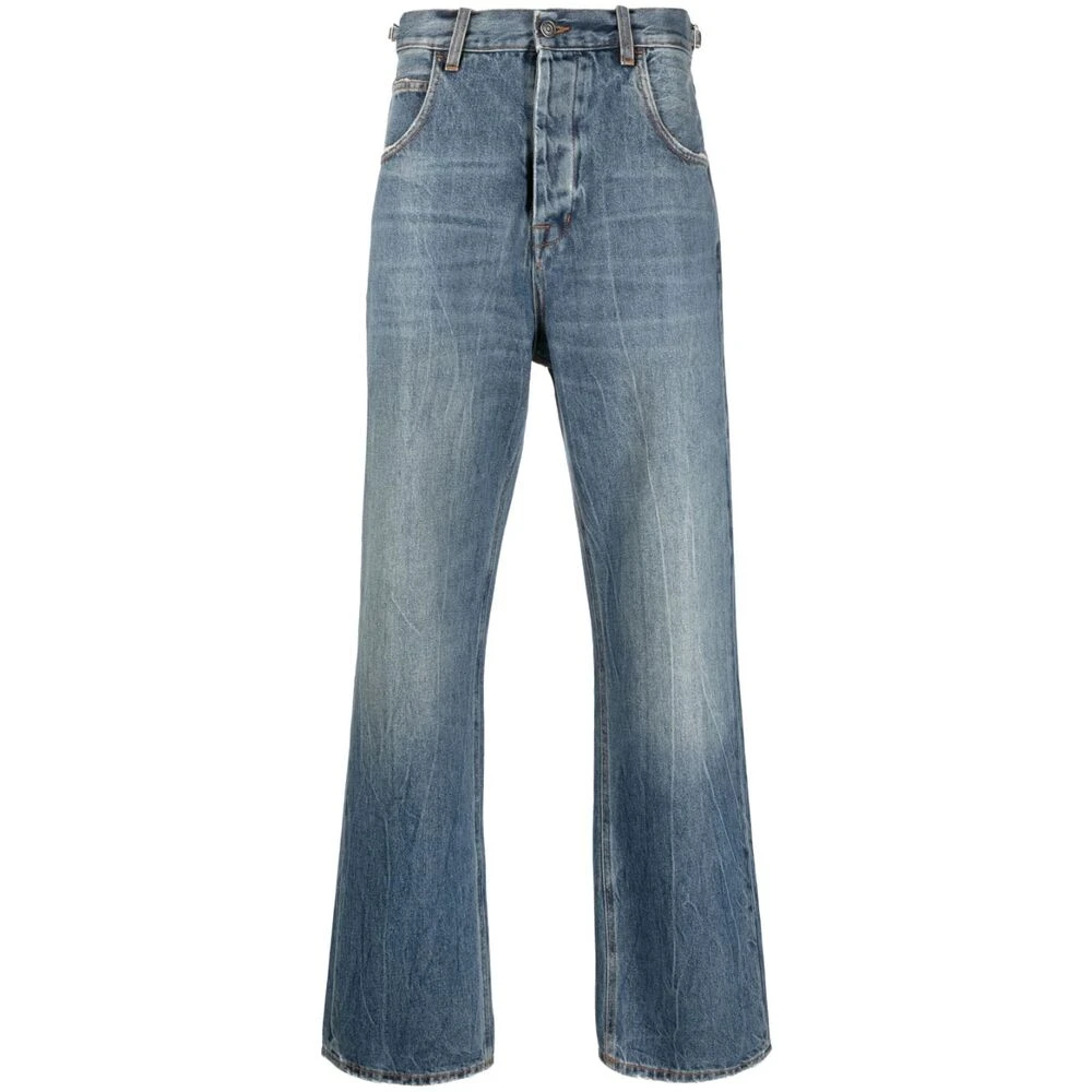 Haikure Straight-Leg Katoenen Jeans Blue Heren