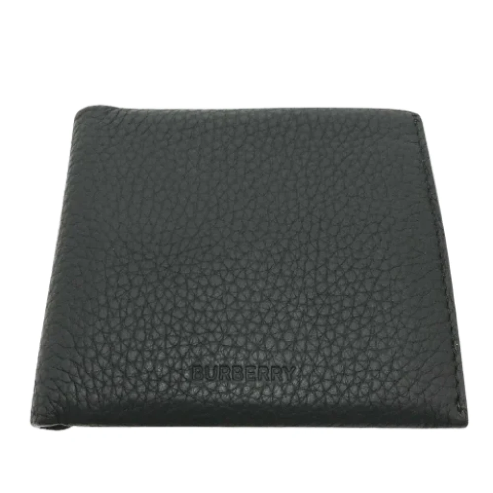 Burberry Vintage Pre-owned Leather wallets Black Heren